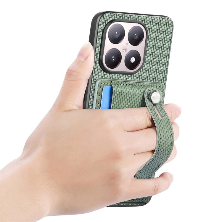 For Xiaomi 15T Wristband Kickstand Card Wallet Back Phone Case with Tool Knife