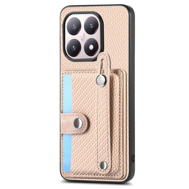 For Xiaomi 15T Wristband Kickstand Card Wallet Back Phone Case with Tool Knife