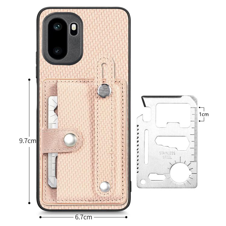 For OnePlus Ace 6 / 6T / 15R Wristband Kickstand Wallet Back Phone Case with Tool Knife