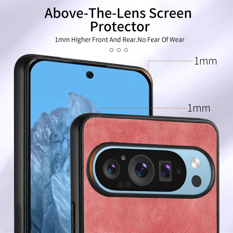 For Google Pixel 9 Pro XL Retro Skin-feel Ring Card Wallet Phone Case