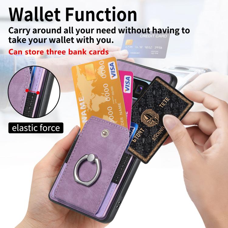 For Google Pixel 10 Pro XL Retro Skin-feel Ring Card Wallet Phone Case