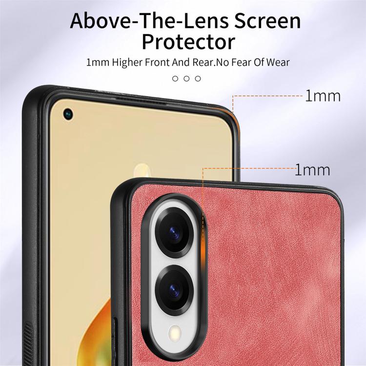 For Samsung Galaxy S25 Edge 5G Retro Skin-feel Ring Card Wallet Phone Case