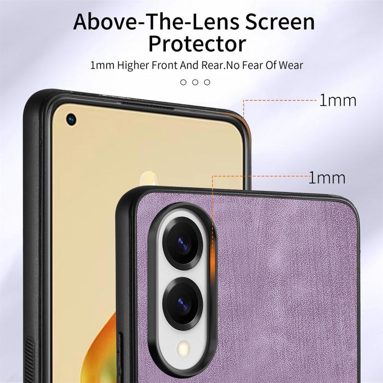 For Samsung Galaxy S25 Edge 5G Retro Skin-feel Ring Card Wallet Phone Case