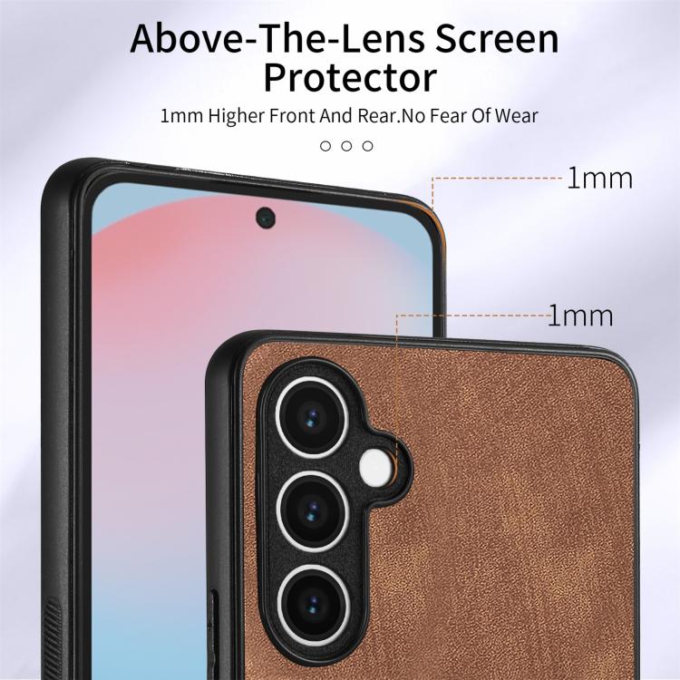 For Samsung Galaxy S24 FE 5G Retro Skin-feel Ring Card Wallet Phone Case