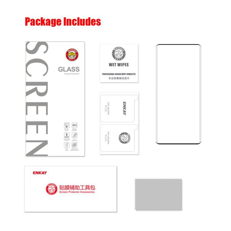 For Huawei Mate 70 Air ENKAY 3D Hot Bending Side Glue Tempered Glass Full Film
