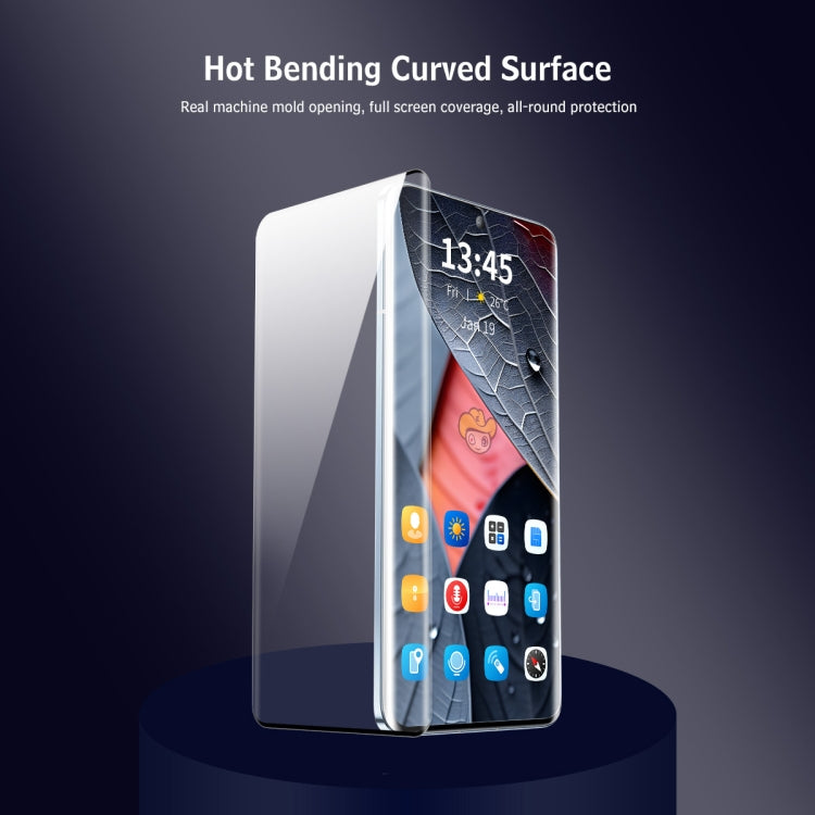 For Huawei Pura 70 Pro / 70 Pro+ / 70 Ultra 2pcs ENKAY 3D Hot Bending Side Glue Tempered Glass Full Film