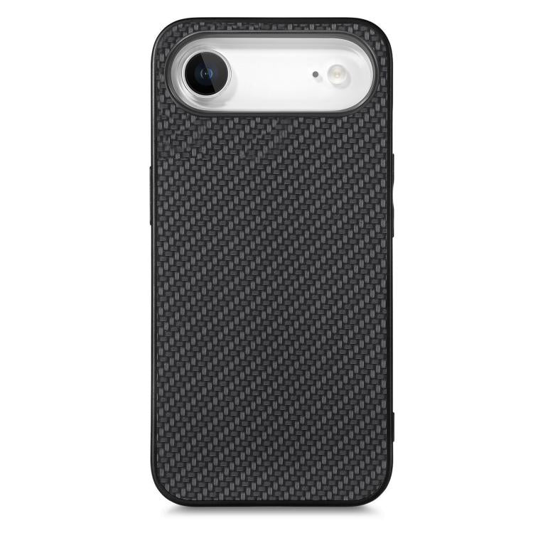 For iPhone Air Carbon Fiber Texture Leather Back Phone Case