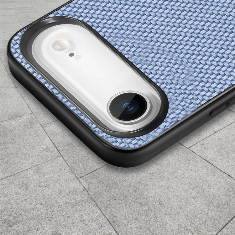 For iPhone Air Carbon Fiber Texture Leather Back Phone Case