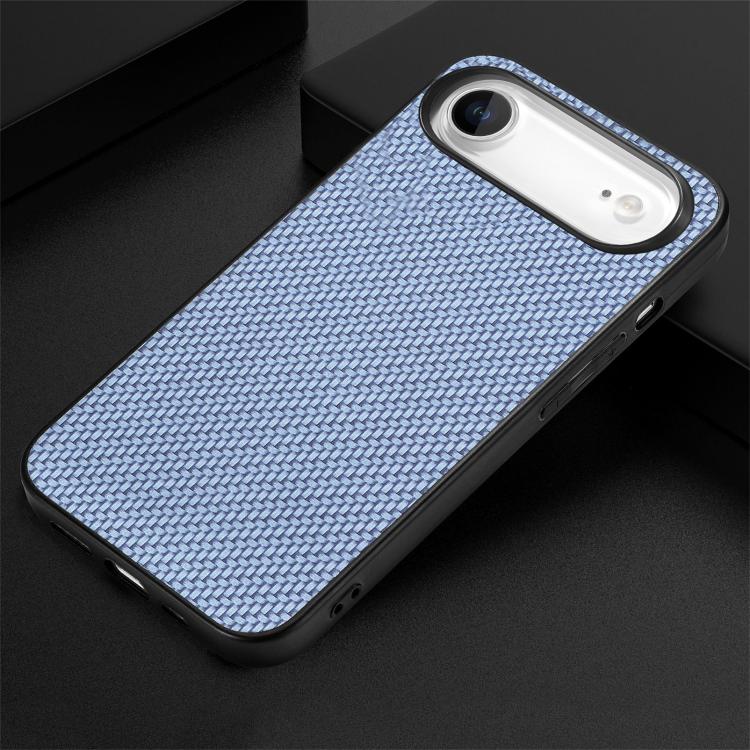 For iPhone Air Carbon Fiber Texture Leather Back Phone Case