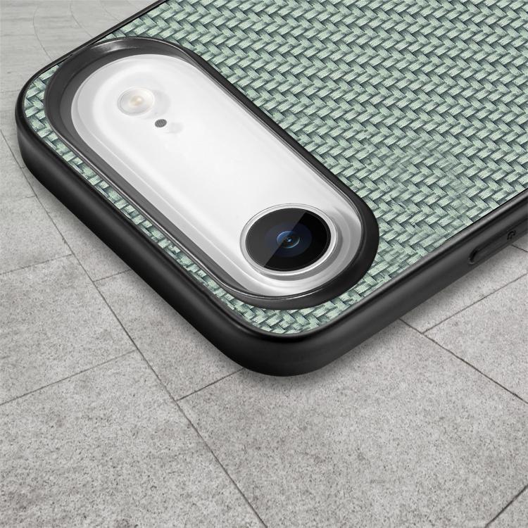 For iPhone Air Carbon Fiber Texture Leather Back Phone Case