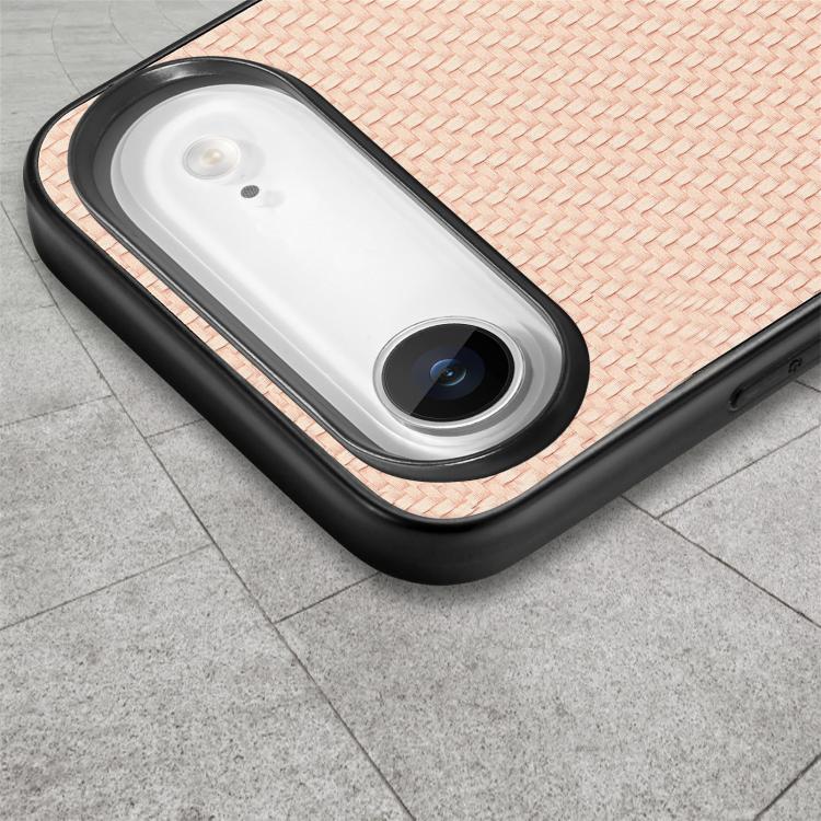 For iPhone Air Carbon Fiber Texture Leather Back Phone Case