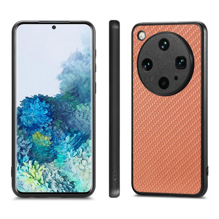 For OPPO Find X8 Ultra Carbon Fiber Texture Leather Back Cover Phone Case