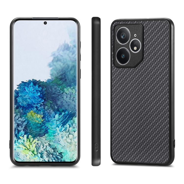 For Realme Neo7 Carbon Fiber Texture Leather Back Cover Phone Case