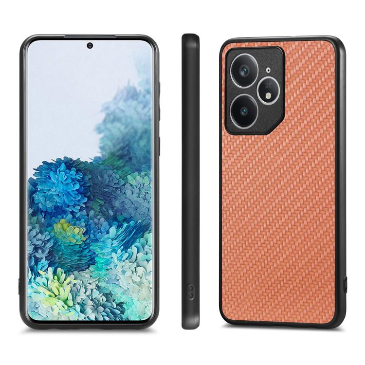 For Realme Neo7 Carbon Fiber Texture Leather Back Cover Phone Case