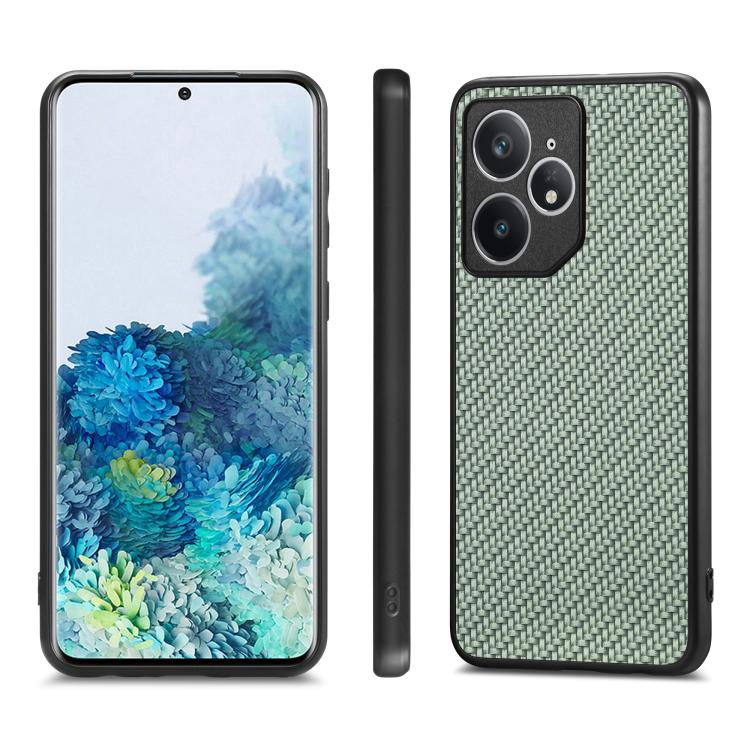 For Realme Neo7 Carbon Fiber Texture Leather Back Cover Phone Case
