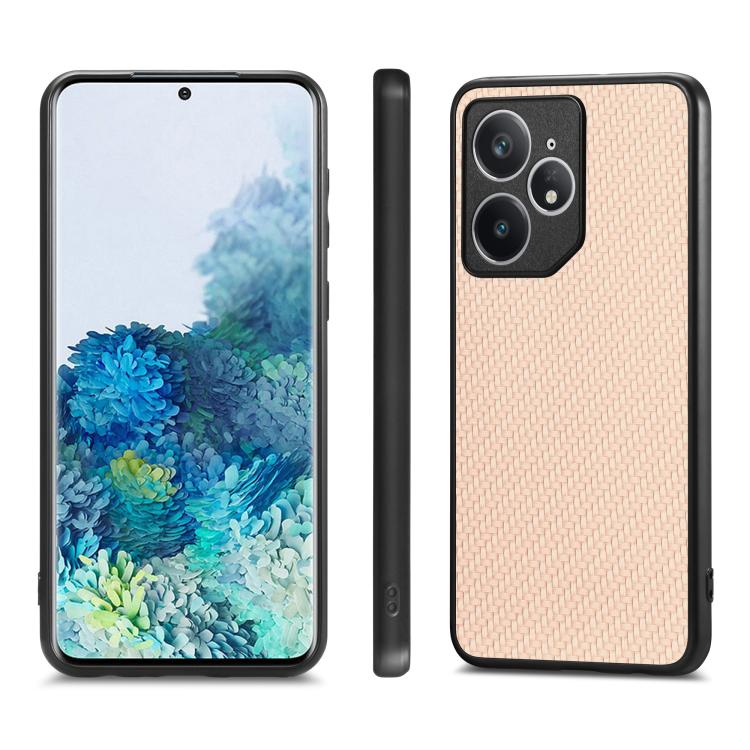 For Realme Neo7 Carbon Fiber Texture Leather Back Cover Phone Case