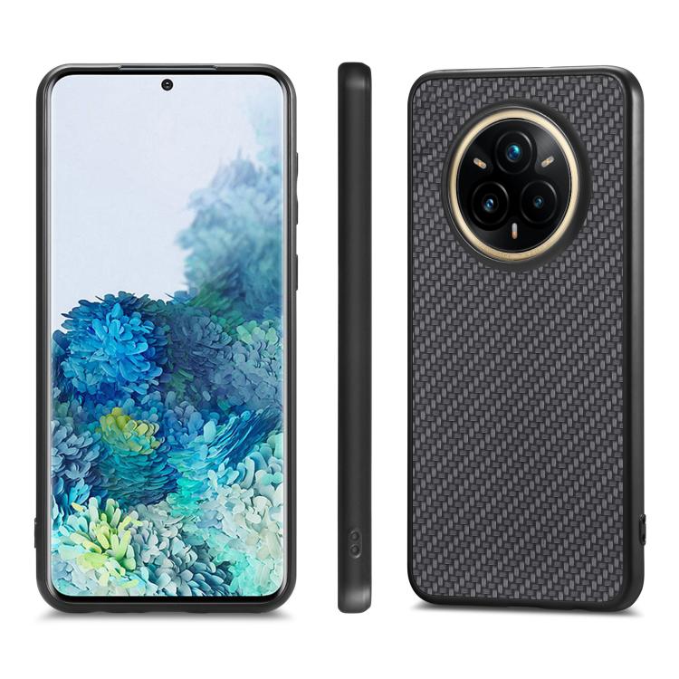 For Realme 14 Pro+ Carbon Fiber Texture Leather Back Cover Phone Case