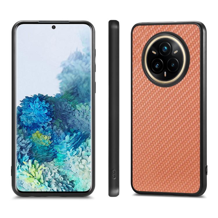 For Realme 14 Pro+ Carbon Fiber Texture Leather Back Cover Phone Case