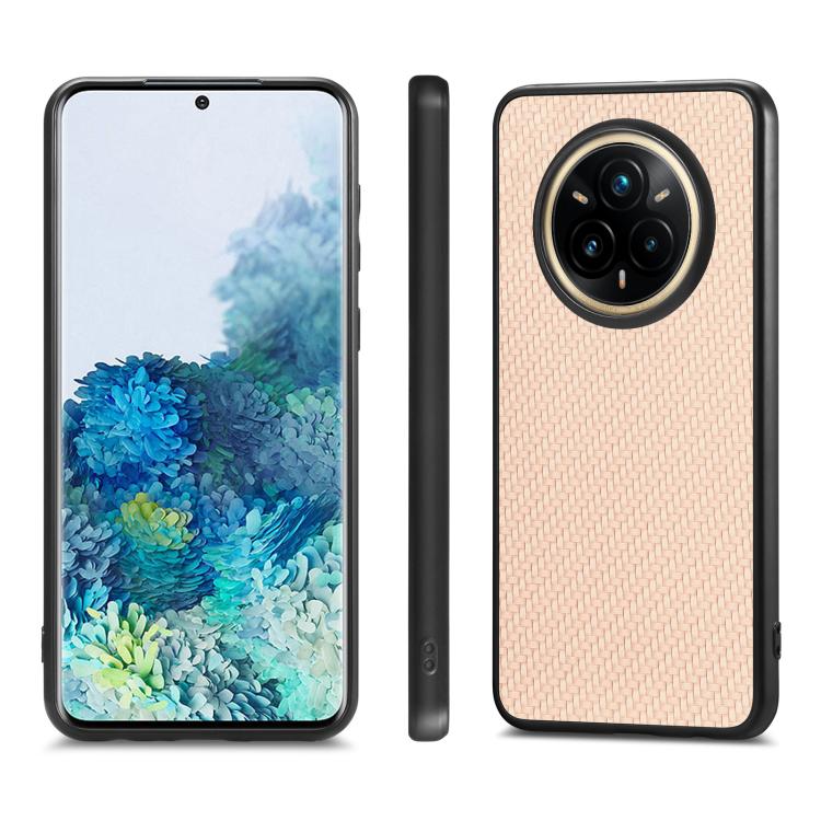 For Realme 14 Pro+ Carbon Fiber Texture Leather Back Cover Phone Case