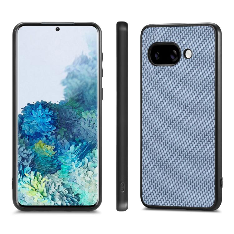 For Google Pixel 9a Carbon Fiber Texture Leather Back Cover Phone Case