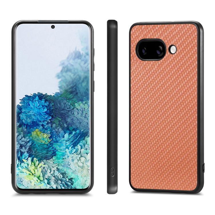 For Google Pixel 9a Carbon Fiber Texture Leather Back Cover Phone Case