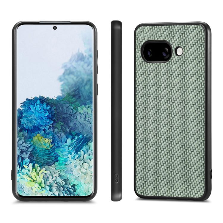 For Google Pixel 9a Carbon Fiber Texture Leather Back Cover Phone Case