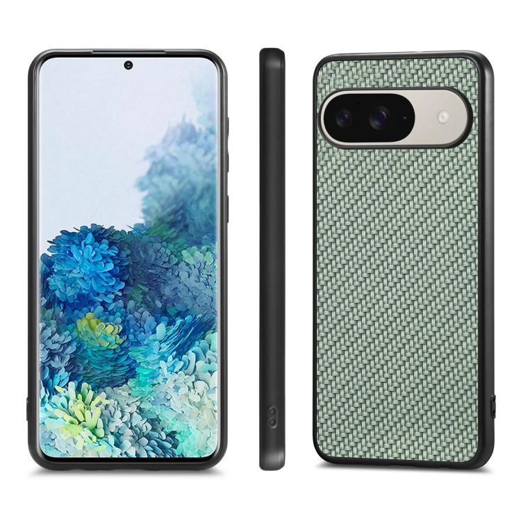 For Google Pixel 10 / 10 Pro Carbon Fiber Texture Leather Back Cover Phone Case