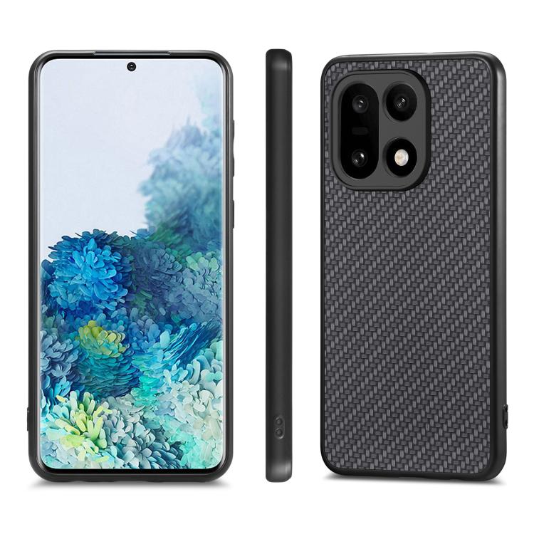 For OnePlus 15 Carbon Fiber Texture Leather Back Cover Phone Case