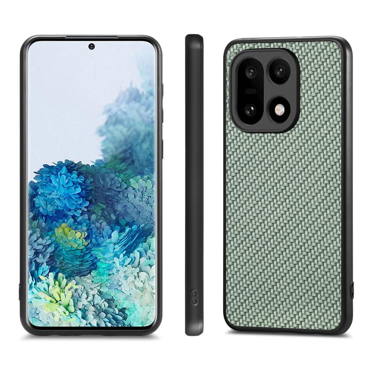 For OnePlus 15 Carbon Fiber Texture Leather Back Cover Phone Case