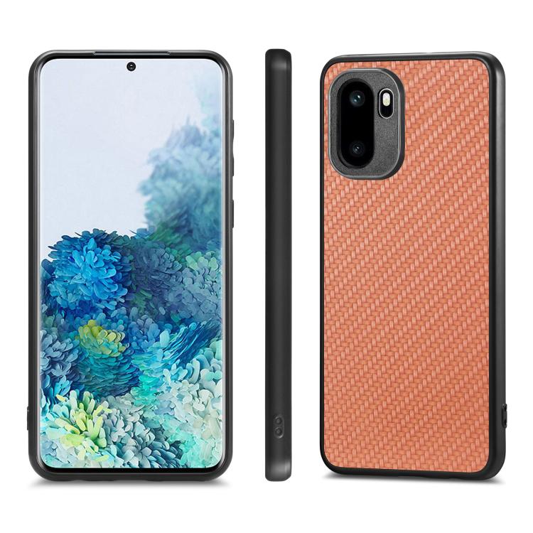For OnePlus Ace 6 / 6T / 15R Carbon Fiber Texture Leather Back Cover Phone Case