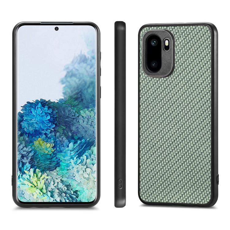 For OnePlus Ace 6 / 6T / 15R Carbon Fiber Texture Leather Back Cover Phone Case