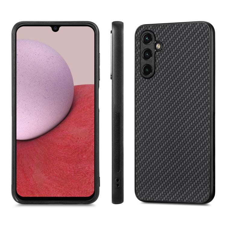 For Samsung Galaxy A14 5G Carbon Fiber Texture Leather Back Cover Phone Case