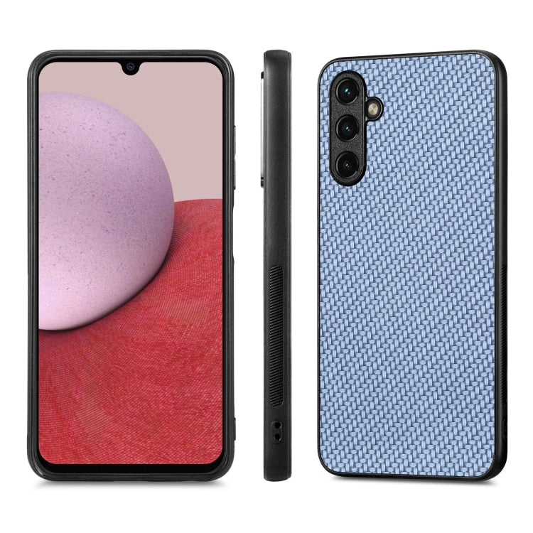 For Samsung Galaxy A14 5G Carbon Fiber Texture Leather Back Cover Phone Case