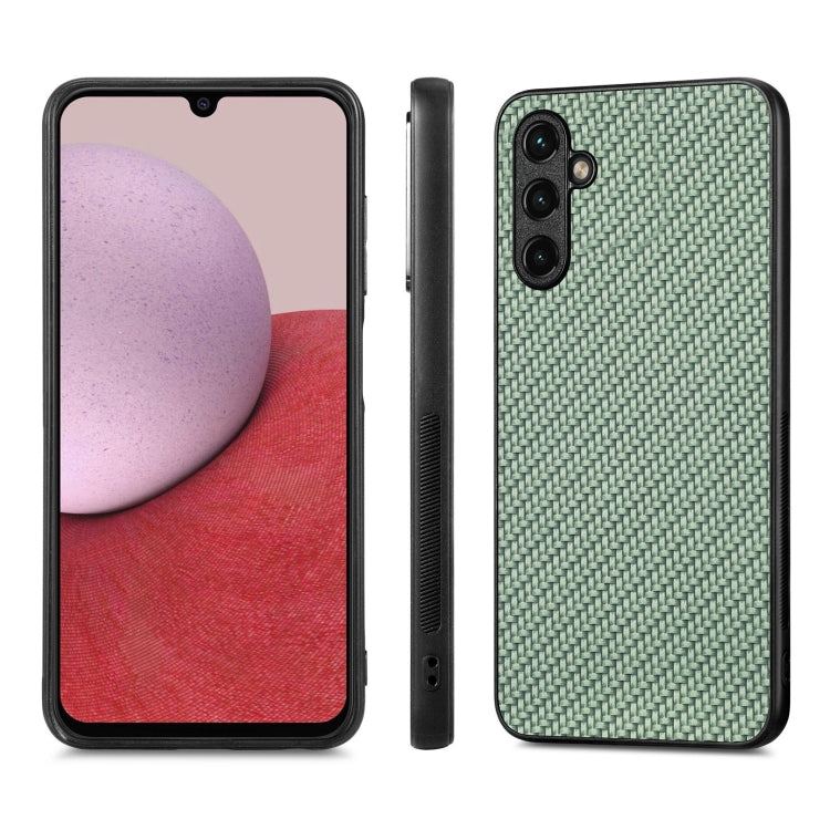 For Samsung Galaxy A14 5G Carbon Fiber Texture Leather Back Cover Phone Case