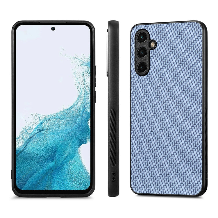 For Samsung Galaxy A54 5G Carbon Fiber Texture Leather Back Cover Phone Case