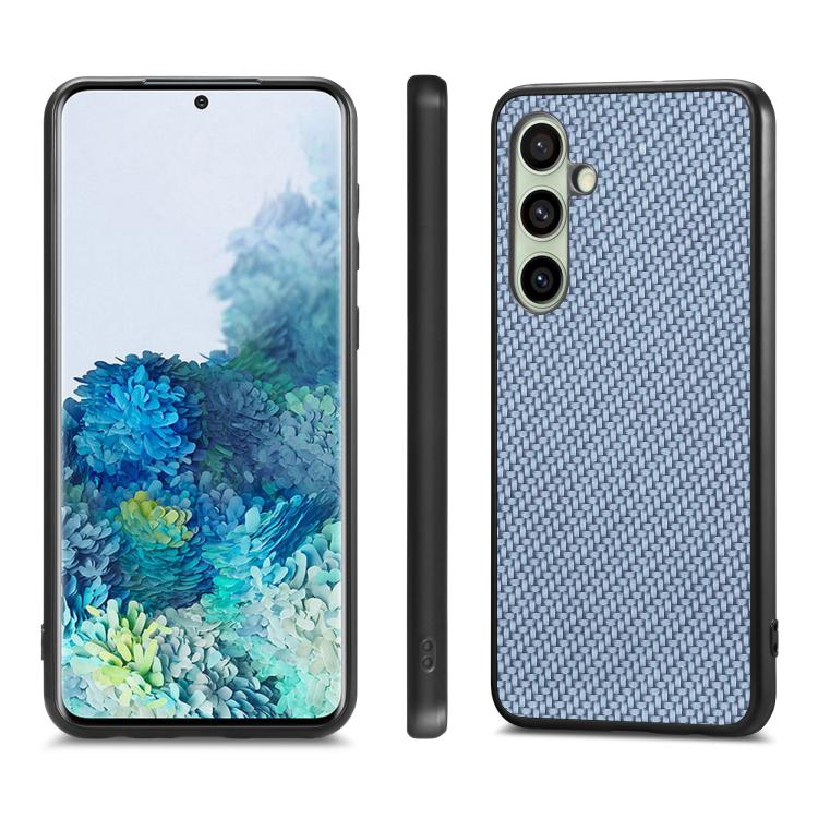 For Samsung Galaxy A36 Carbon Fiber Texture Leather Back Cover Phone Case