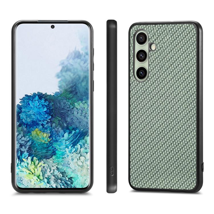 For Samsung Galaxy A36 Carbon Fiber Texture Leather Back Cover Phone Case