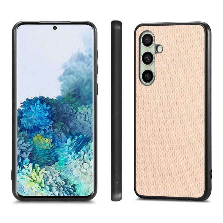 For Samsung Galaxy A36 Carbon Fiber Texture Leather Back Cover Phone Case