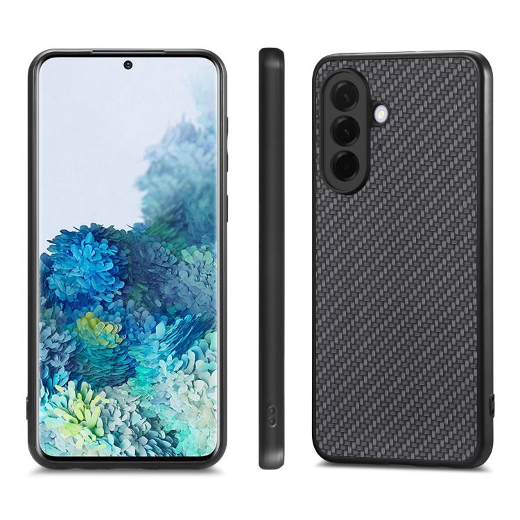 For Samsung Galaxy A57 5G Carbon Fiber Texture Leather Back Cover Phone Case