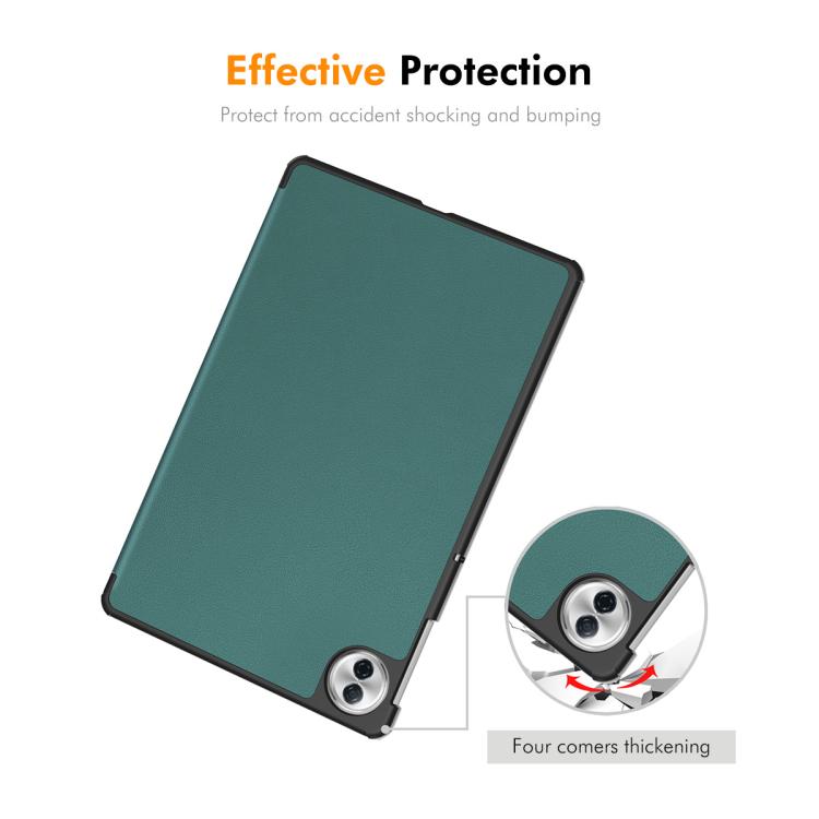 For Honor Pad 10 12.1 ENKAY Tri-fold Custer Texture Leather Smart Tablet Case