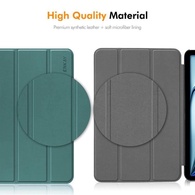 For Honor Pad 10 12.1 ENKAY Tri-fold Custer Texture Leather Smart Tablet Case