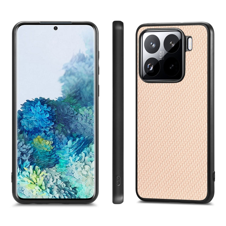 For Xiaomi 15 Carbon Fiber Texture Leather Back Cover Phone Case