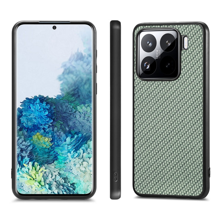 For Xiaomi 15 Pro Carbon Fiber Texture Leather Back Cover Phone Case