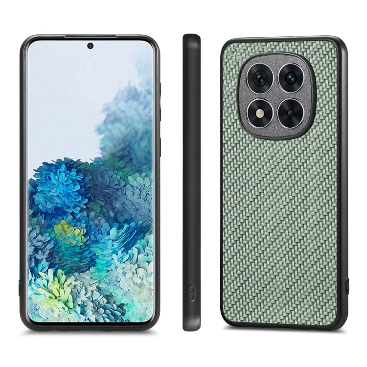 For Redmi Note 14 5G Carbon Fiber Texture Leather Back Cover Phone Case