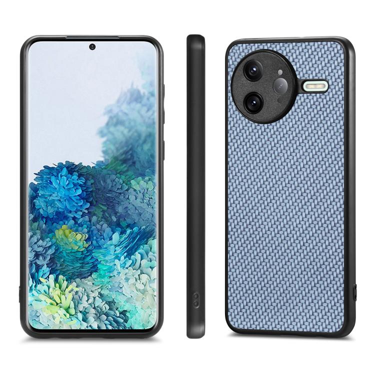 For Redmi K80 Pro / Poco F7 Ultra Carbon Fiber Texture Leather Back Cover Phone Case
