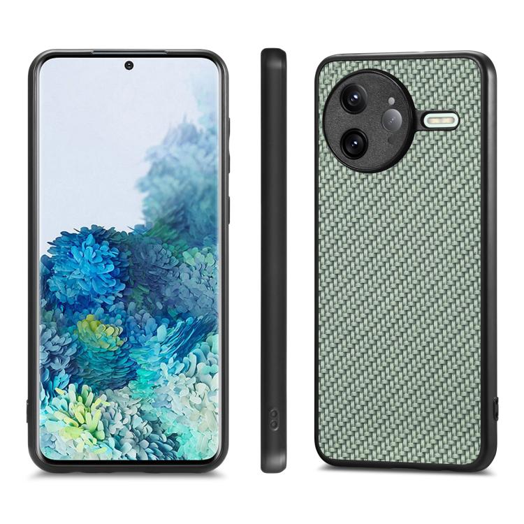For Redmi K80 Pro / Poco F7 Ultra Carbon Fiber Texture Leather Back Cover Phone Case