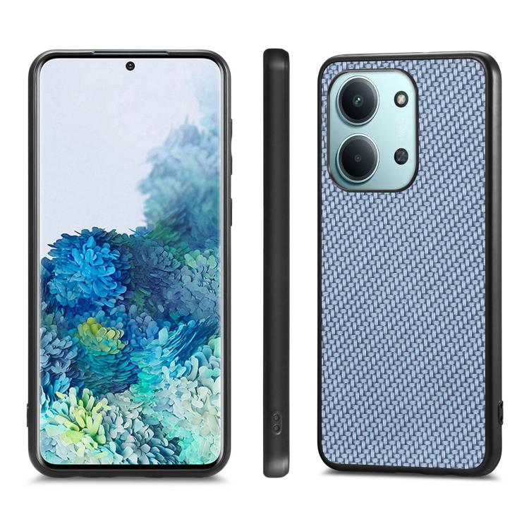 For Redmi 15C 5G / 4G Glodal 171mm Carbon Fiber Texture Leather Back Cover Phone Case