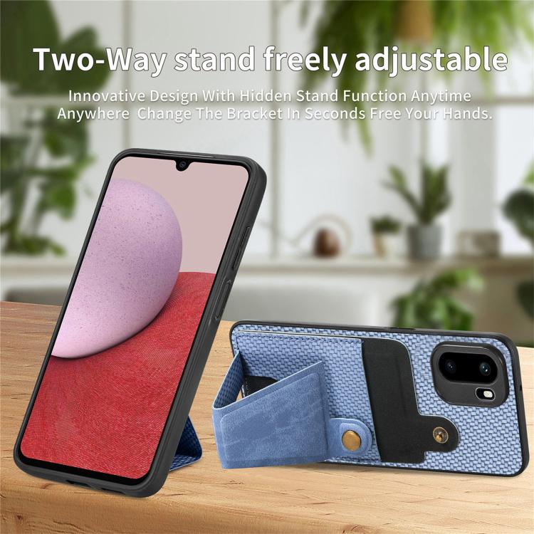 For OnePlus Ace 6 / 6T / 15R Carbon Fiber Wallet Flip Card K-shaped Holder Phone Case