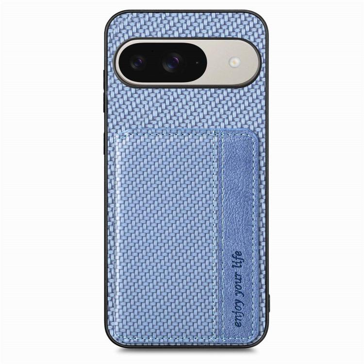 For Google Pixel 10 / 10 Pro Carbon Fiber Magnetic Card Bag Phone Case