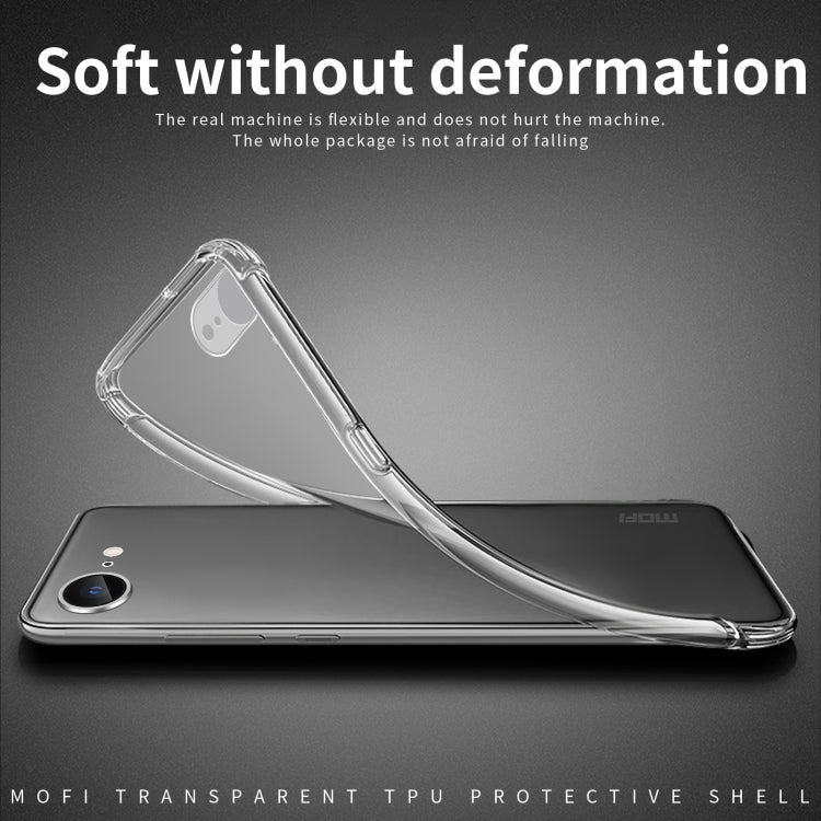 For iPhone 17e / 16e MOFI Ming Series Ultra-thin TPU Phone Case - Transparent